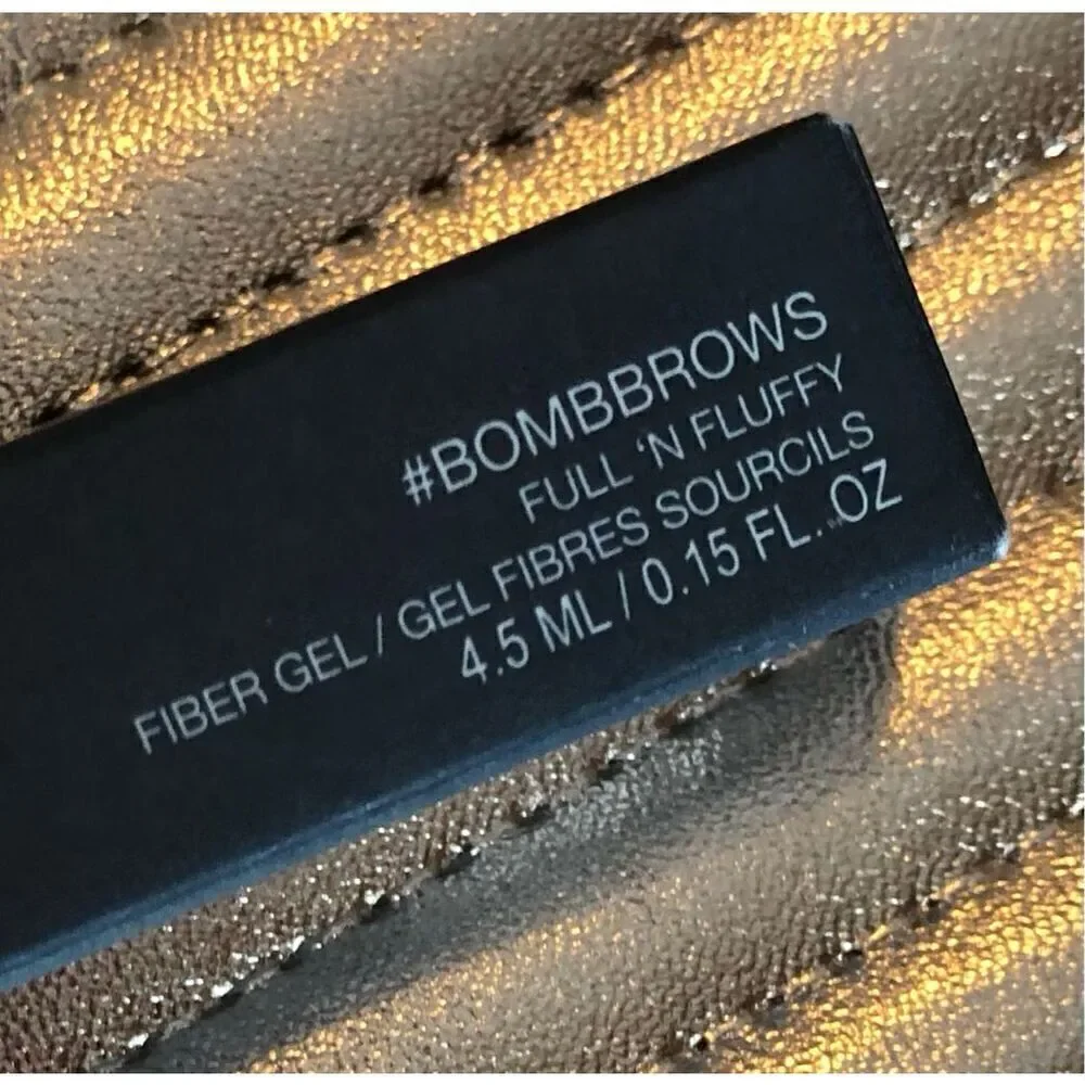 HUDA BEAUTY -  NWT #BombBrows Full & Fluffy Fiber Gel in #4 Light Brown - Picture 2 of 11
